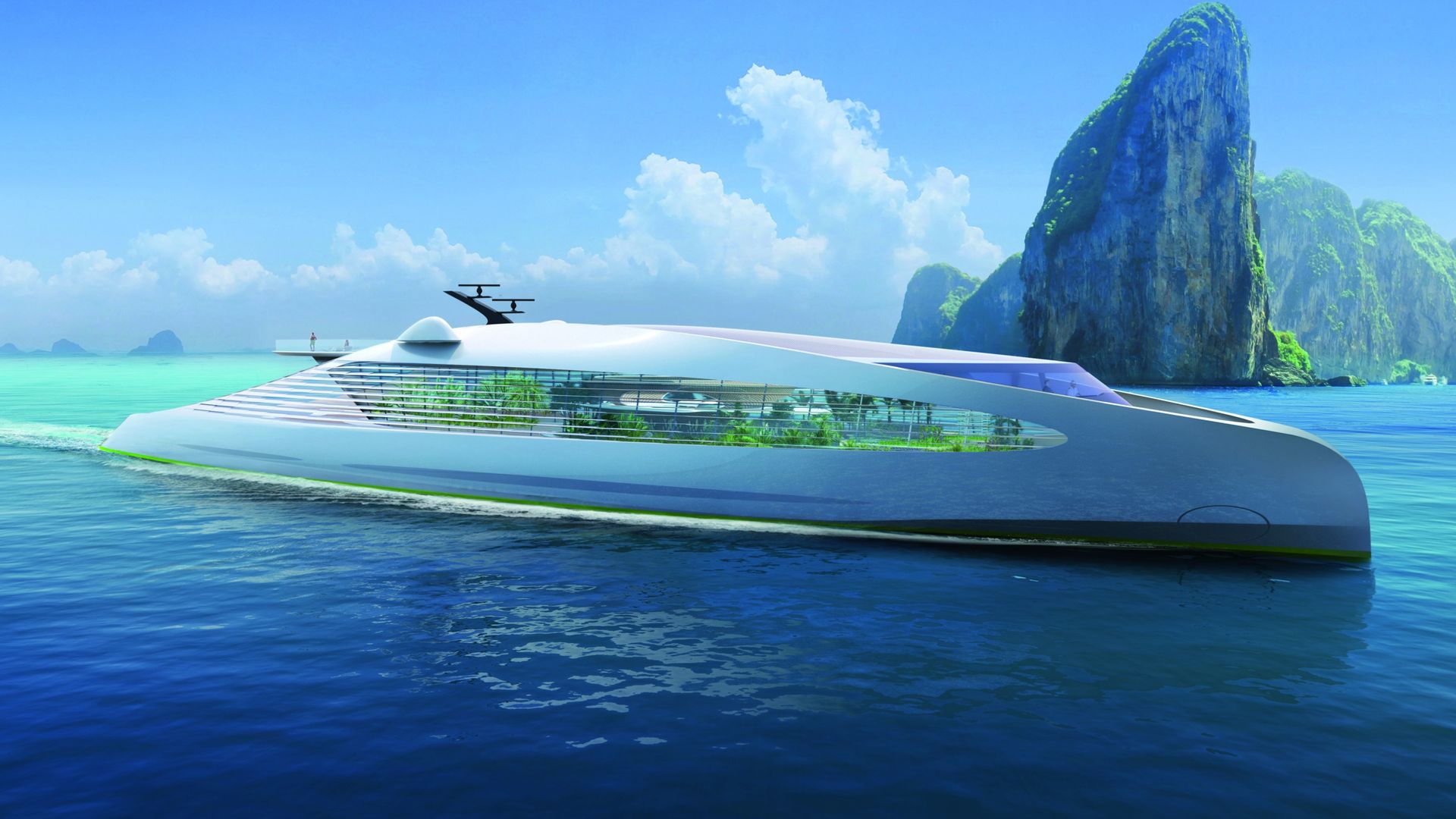 ery thnety作　yart VI Carbon-neutral 110m superyacht concept VY-01 with 